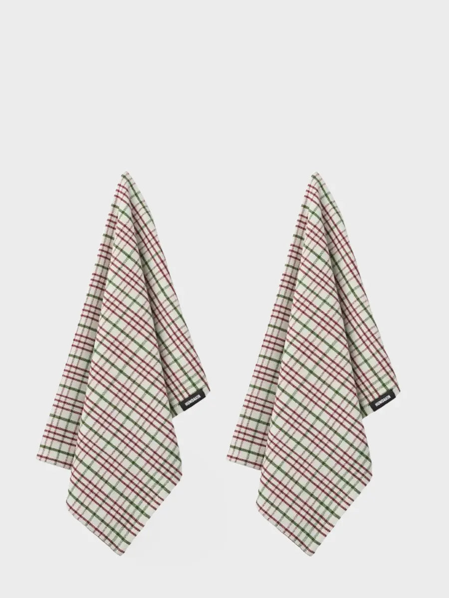 HUMDAKIN Økologisk Viskestykke - 2 stk Organic Textiles 244 Winter Whisper